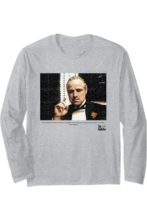 The Godfather Iconic Epic Don Corleone Quote Retro Portrait Langarmshirt