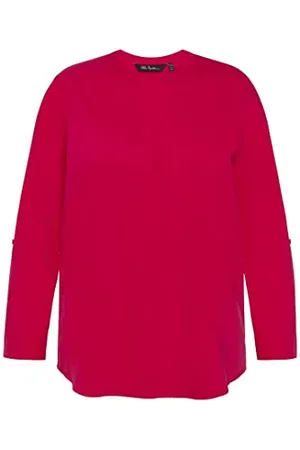 Ulla Popken Damen mit Falte Bluse, , 46-48 EU