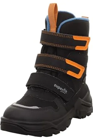 Superfit Jungen SNOW MAX warm gefütterte Gore-Tex Stiefel, SCHWARZ/BLAU 0010