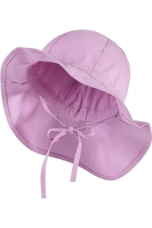Sterntaler Baby Sonnenhut mit Bindeband - Mädchen Babyhut UV -Sonnenschutz 50+ - Sonnenhut aus Bio -Popeline - Schirmmütze mit Nacken Sonnenschutz bietet optimalen Sonnenschutz - , 49
