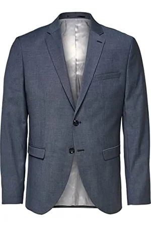 SELECTED Herren Slhslim-mylobill Lt Blue Strc Blz Noos Blazer, , 44 EU
