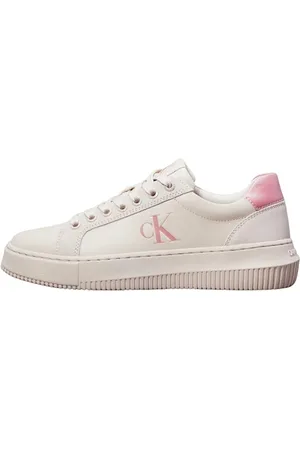 Calvin Klein Jeans Damen Chunky Cupsole MG LTH YW0YW01614 Turnschuhe, Beige (Eggshell/Dusty Rose), 39 EU