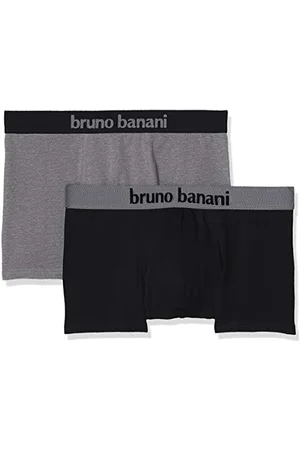 Bruno Banani Flowing - Short - 2er Pack (6 Schwarz / Grau Melange)