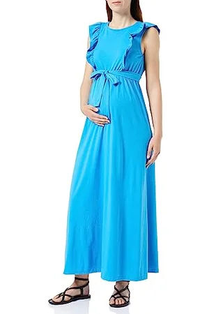 Mama;licious Damen Mlroberta Mary Cap Jer Maxi Dress 2f A., , L