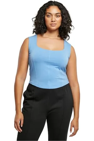 Urban classics Damen TB5992-Ladies Short Corsage Top Trägershirt/Cami Shirt, , 5XL