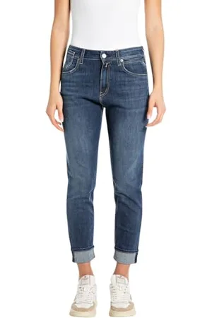 Replay Damen Jeans Marty Boyfit, Blau , 29W / 30L