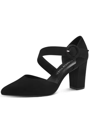 Marco Tozzi Damen Pumps Spitz mit Schließe, (Black), 36 EU