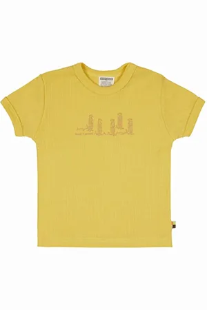 loud + proud T-Shirt Derby Rib mit Druck, GOTS Zertifiziert