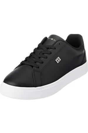 Tommy Hilfiger Damen Court-Sneaker Schuhe, (Black), 37 EU