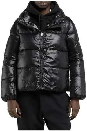 Replay Damen Steppjacke mit Kragen, Schwarz (Black 098), M