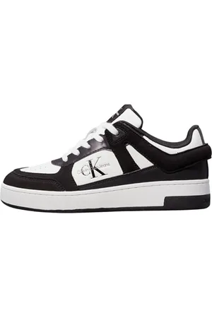 Calvin Klein Jeans BASKET CUPSOLE LOW ML MIX Turnschuhe Damen, Schwarz (Black/Bright White), 37 EU