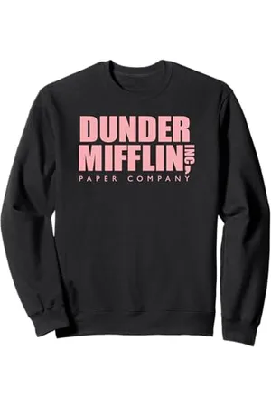 The Office Pink Dunder Mifflin Logo Sweatshirt