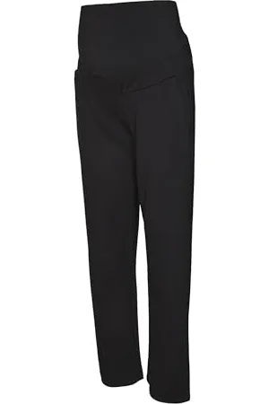 Mama;licious MAMA.LICIOUS Damen MLLIF Straight JRS Pant NOOS Hose, Black, L