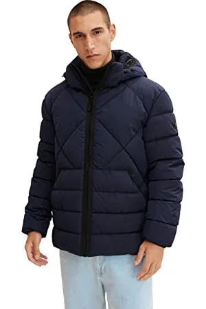 TOM TAILOR Herren Puffer Jacke mit Kapuze 1032484, , M