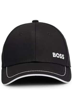 HUGO BOSS BOSS Herren Cap-1 Cap aus Baumwoll-Twill mit Logo-Stickerei und Metallschließe Schwarz001 Stck