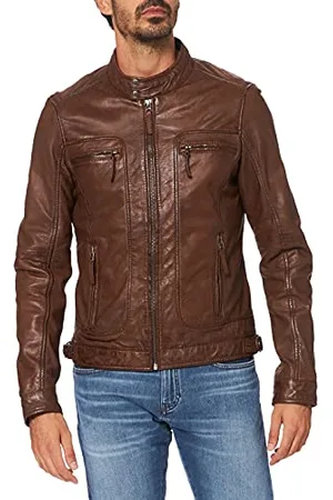 Oakwood Herren Lederjacke Echtleder 60901, , M