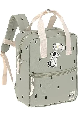 LÄSSIG Kinderrucksack mit Brustgurt Kindergartentasche Kindergartenrucksack 28 cm, 7 Liter, 3 Jahre/Mini Square Backpack Happy Prints