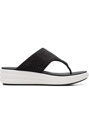 Clarks Damen Drift Jaunt Flipflop, Black, 35.5 EU