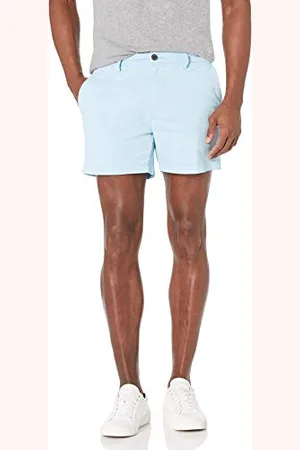 Amazon Herren 13 cm Flatfront-Chinoshorts mit hohem comfort in schmaler Passform (zuvor Goodthreads), , 36W