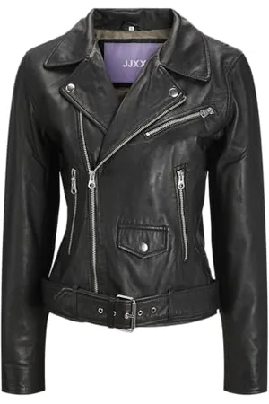 JJXX JACK & JONES Damen Jxcalvin Leather Biker Jkt Noos Lederjacke, , S