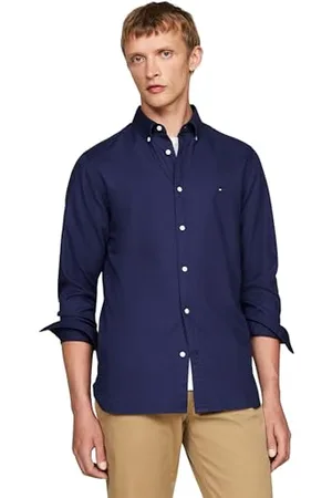 Tommy Hilfiger Herren Hemd Slim Fit aus Baumwolle, , XS