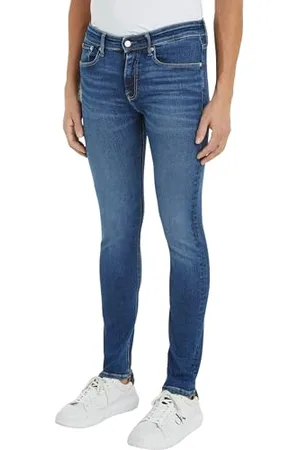 Calvin Klein Jeans Herren Jeans Hose Skinny Fit, Blau (Denim Dark), 38W/32L