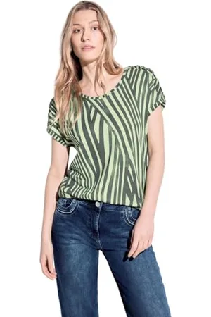 CECIL Damen B321293 Gestreiftes T-Shirt, , XS