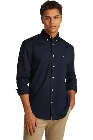 Tommy Hilfiger Herren CORE Flex POPLIN SOLID RF SHIRTMW0MW39988 Bomberjacke, , XXL