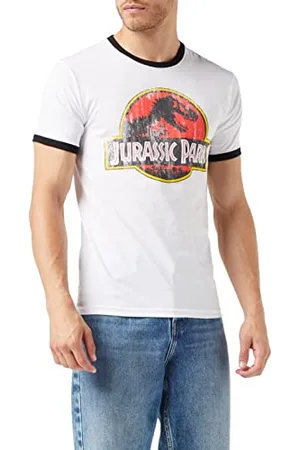 Jurassic Park Herren Logo im Used-Look T-Shirt, , XXL