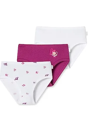 Schiesser Mädchen 3 Pack Slips Unterwäsche Feinripp - 100% Organic Bio Baumwolle - Größe 92 bis 140, , 92