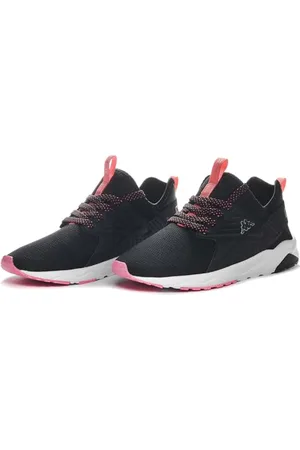 Kappa Unisex San Puerto Lace Jr Sneaker, Schwarz/Rosa, 37 EU