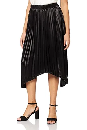 NA-KD Damen Pleated Asymmetric Skirt Rock, , 34 EU