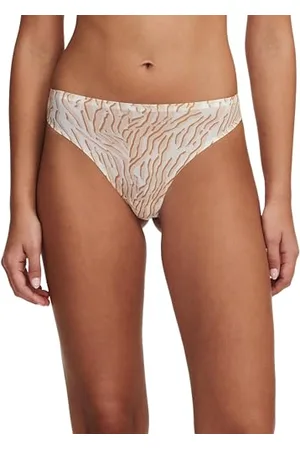 Chantelle SOFTSTRETCH, Tanga, Unnsichtbare Unterwäsche für Dame, Einheitsgröße von 36 bis 44 (EU), Wüstensanddruck, Einheitsgröße