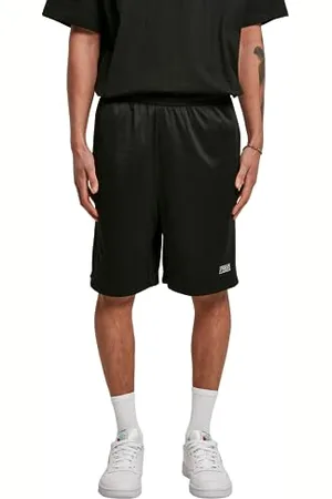 Urban classics Herren Basic Mesh Klassische Shorts, Black, L