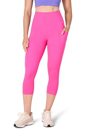 Amazon Damen Active Sculpt Workout Athleisure Capri-Leggings mit hohem Bund und Taschen (erhältlich in Übergrößen ), , 4XL Große Größen