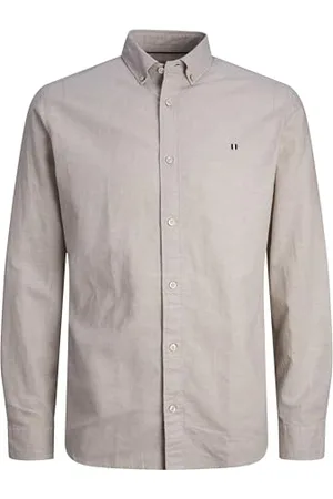 JACK & JONES Herren Jprblusummer Shield Shirt L/S Langarmhemd 12250007, ,XL