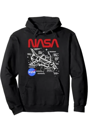 Nasa Space Shuttle Schematic Layout Pullover Hoodie