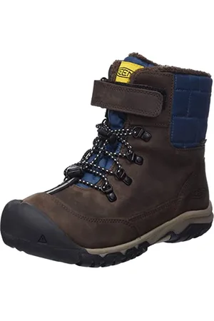 Keen Greta Boot Waterproof Schneestiefel, Coffee Bean/Blue Wing Teal, 34 EU