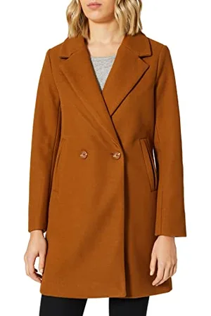 Ichi IHJANNET JA Wollmantel mit Reverskragen Damen Wintermantel Winterjacke, Größe:34, Farbe: