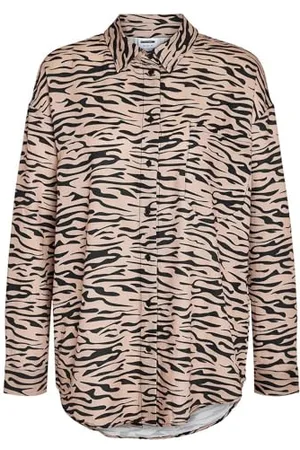 Noisy May Damen NMRIPPLE L/S Oversized Shirt WVN NOOS Langarmbluse, , Small