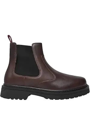 Tommy Hilfiger Herren Chelsea Boot aus Leder, (Velvet Brown), 46