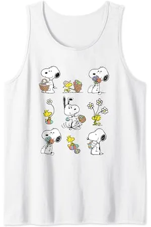 Peanuts Snoopy Woodstock Osterfrühlingsmuster Tank Top