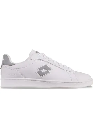 Lotto DAMPOLIS Unisex Sneaker, White/LT.Blue, 39 EU