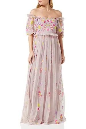 Frock and Frill Damen Blumenstickerei Kleid für besondere Anlässe, , 36