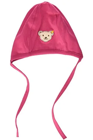 Steiff Baby-Mädchen mit süßer Teddybärapplikation Mütze, , 039