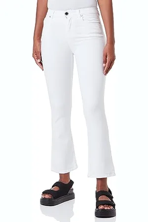 Pinko Brenda Bootcut Bull Power Jeans, Z04_Weiß Brill, 24 Damen