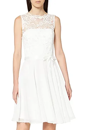 Swing Damen Cocktail Kleid mit floraler Spitze, Gr. 34