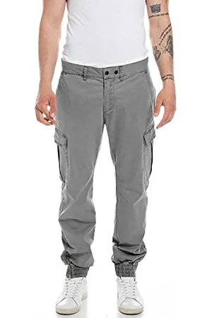 Replay Herren Hose aus Komfort Baumwolle, (Grau), 33W / 32L