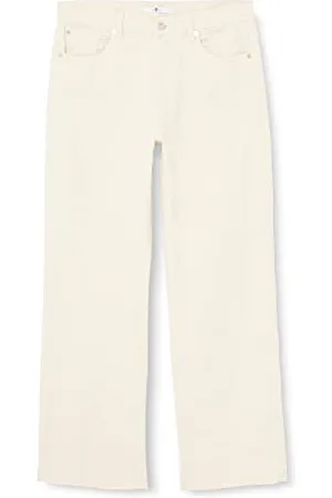 7 for all Mankind Damen Tess Trousers With Raw Cut Jeans, , 26W / 26L EU