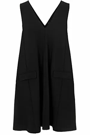 Y.A.S Damen malea Sl Dress Kleid, Black, L